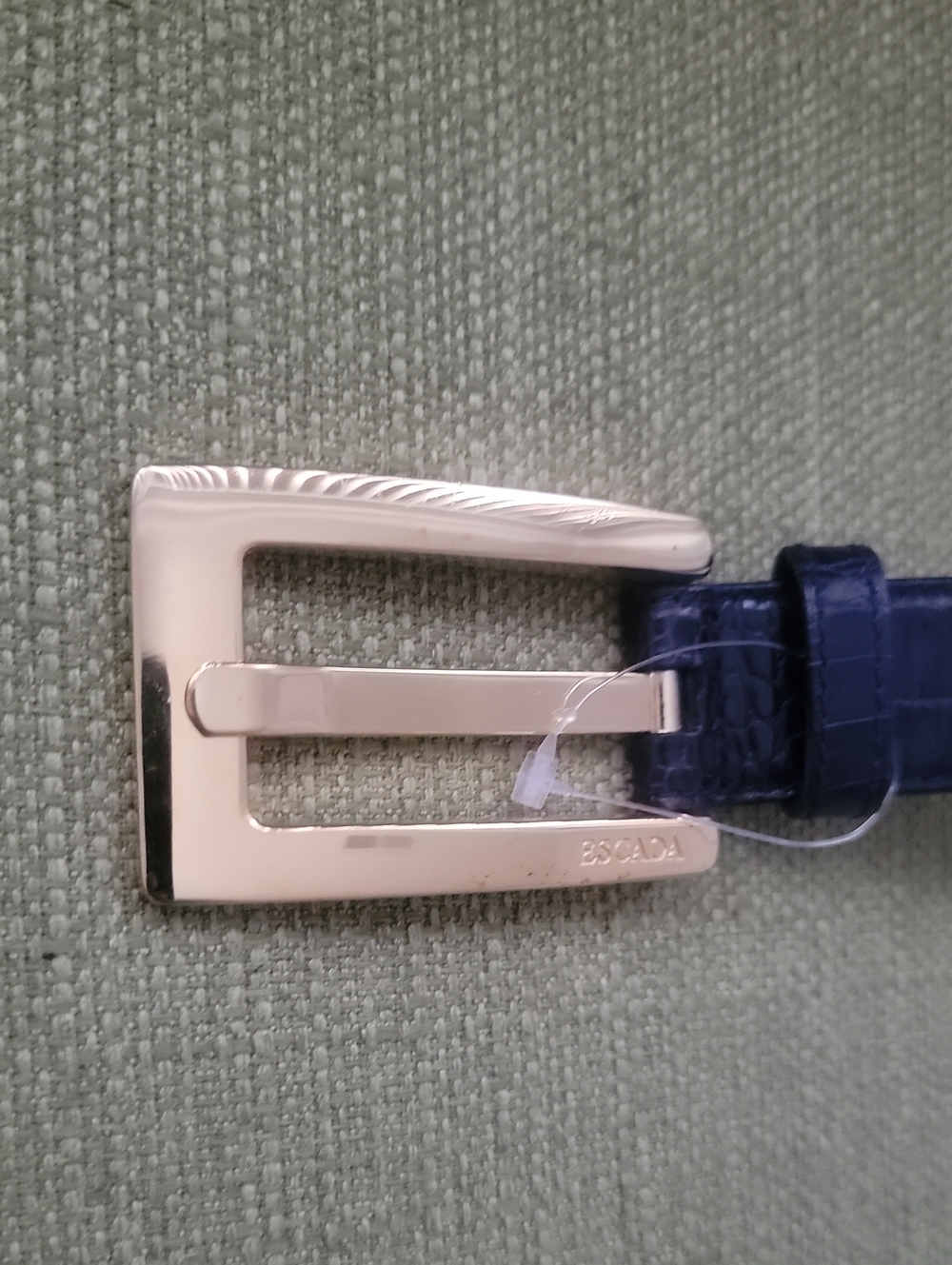 Escada Leather Belt with Gold Buckle